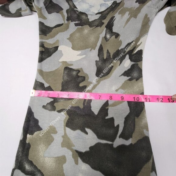 Sexy camouflage body hugging dress military army green sz. M - Picture 8 of 12